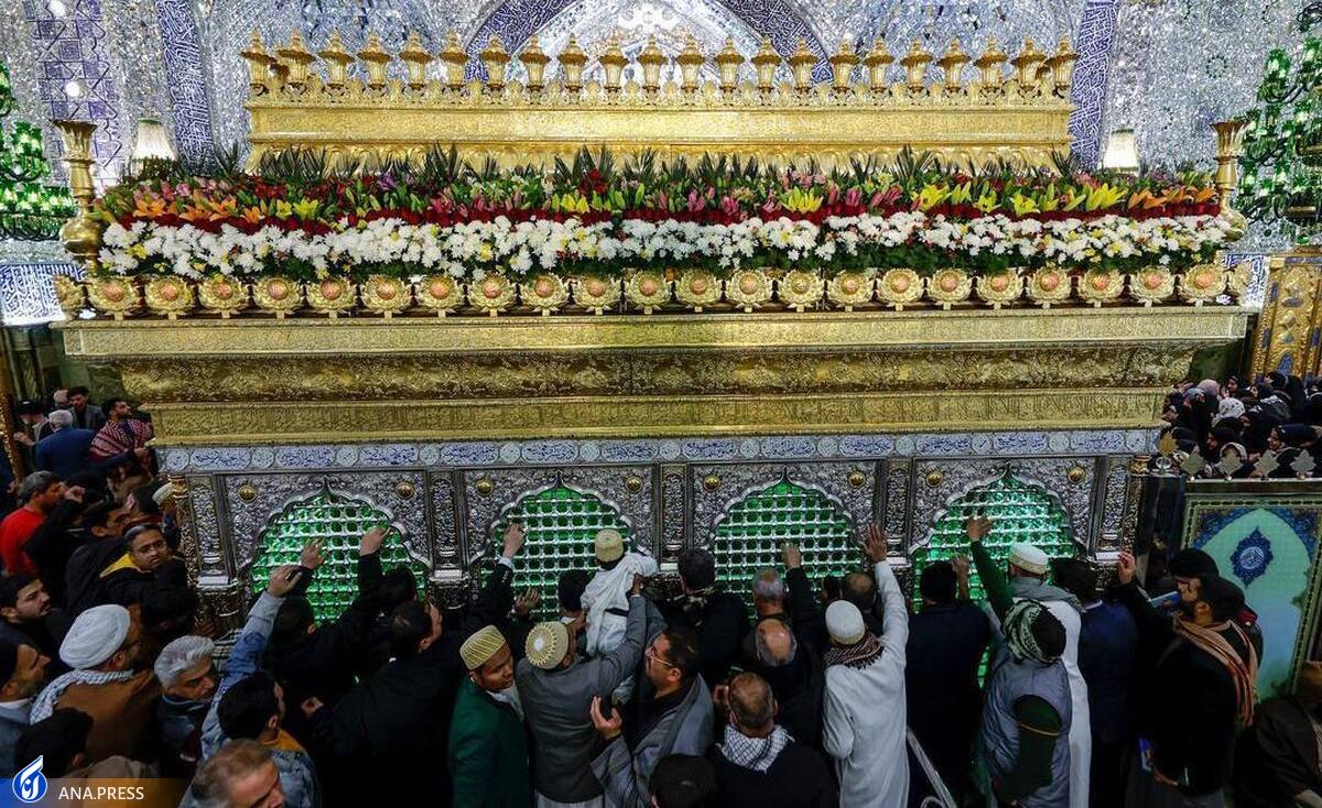 تزیین حرم امام علی (ع) و برپایی جشن میلاد جوادالائمه (ع) در نجف + عکس
