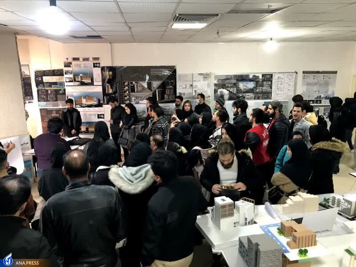داوری آثار دانشجویان معماری دانشگاه آزاد شهرقدس در ۱۵ گروه
