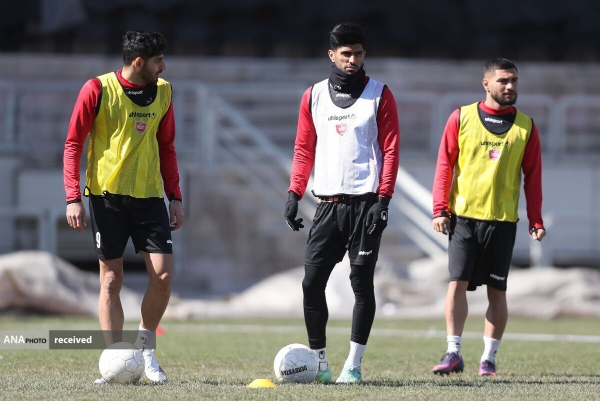 تمرین پرسپولیس در دو بخش با یک غایب بزرگ