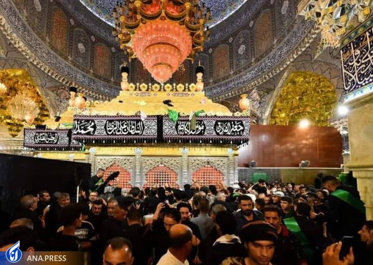 عزاداری شیعیان در سامرا همزمان با ایام شهادت امام هادی (ع) + فیلم
