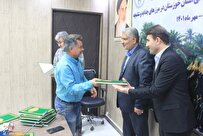 خادمان موکب مردمی شهدا در مرزهای شلمچه و چزابه تجلیل شدند