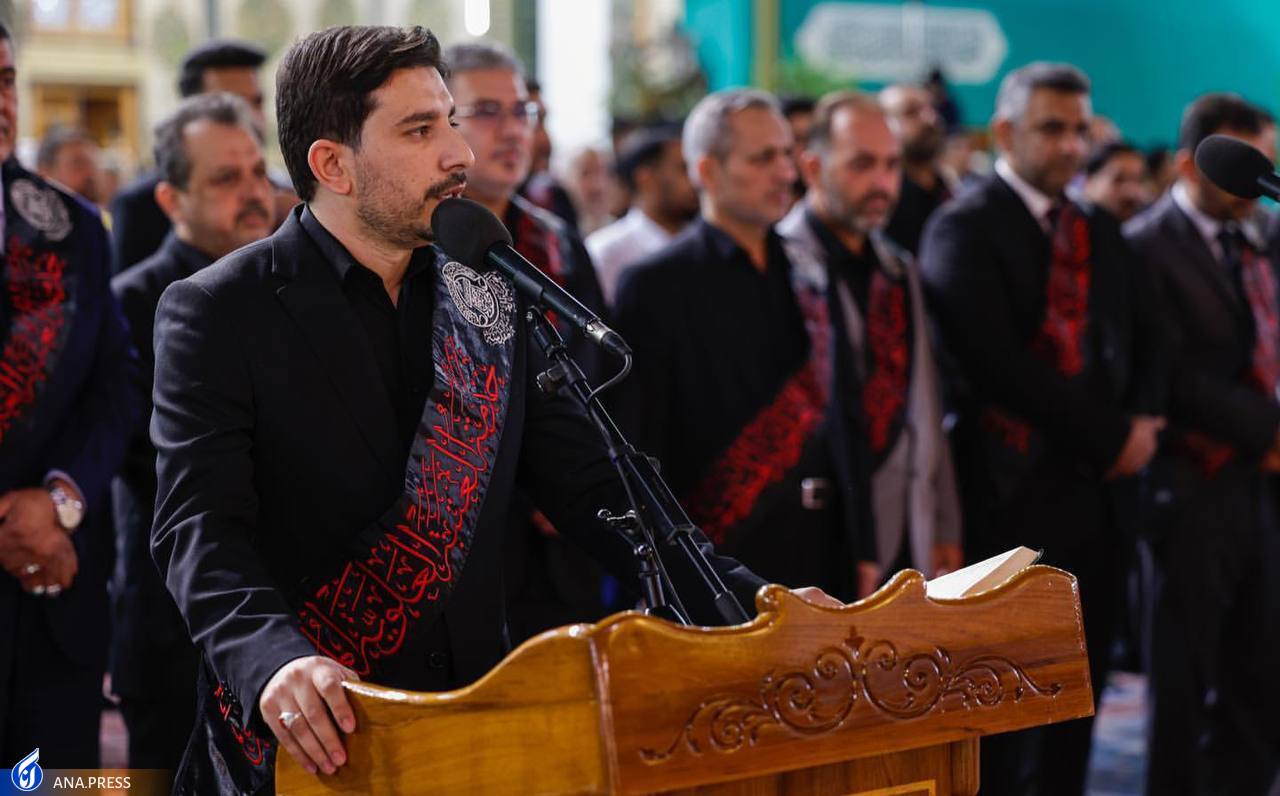 برافراشتن پرچم عزا در حرم علوی+ عکس و فیلم