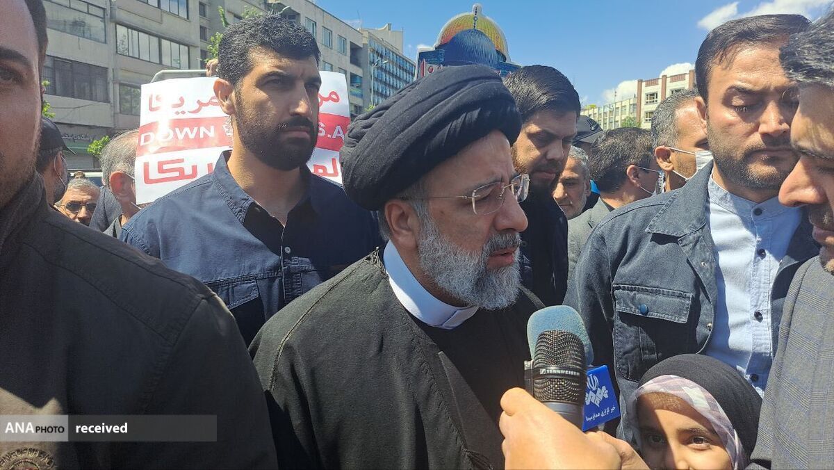 رئیسجمهور در راهپیمایی روز قدس شرکت کرد