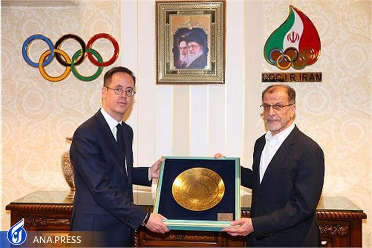 دیدار سفیر فرانسه با رئیس کمیته ملی المپیک