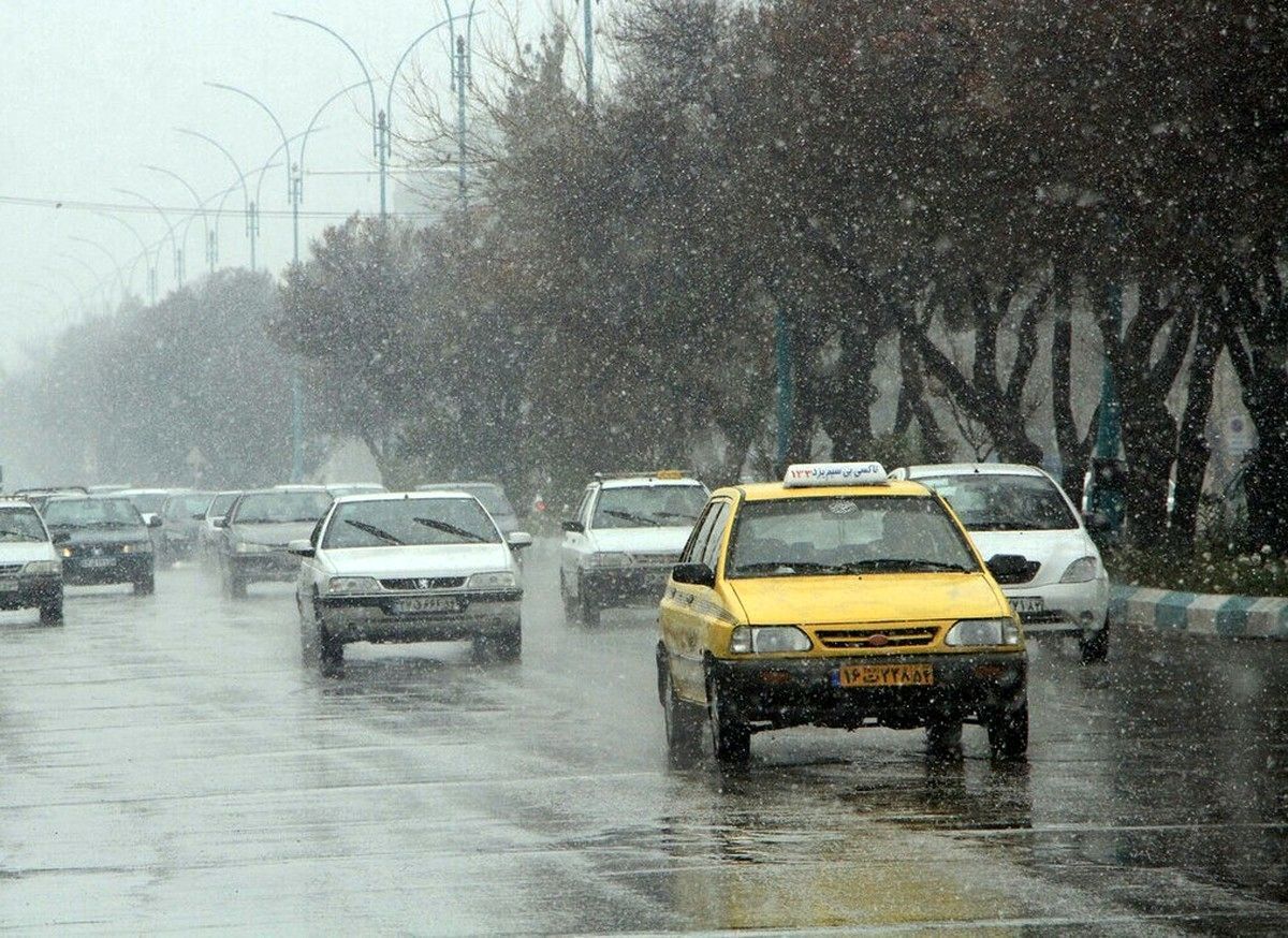 بارش باران و برف در ۱۰ استان، آلودگی در تهران