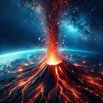 آیا مواد مذاب در فوران آتشفشان به فضا پرتاب میشود!؟