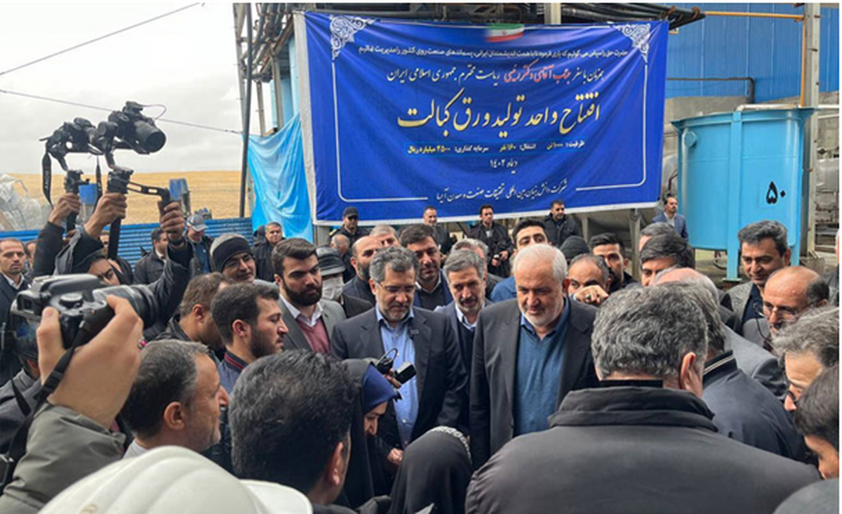 واحد تولید ورق کبالت از پسماندهای روی افتتاح شد