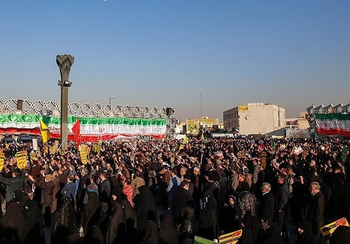 گزارش آنا از بزرگداشت حماسه ۹ دی در میدان امام حسین(ع) تهران
