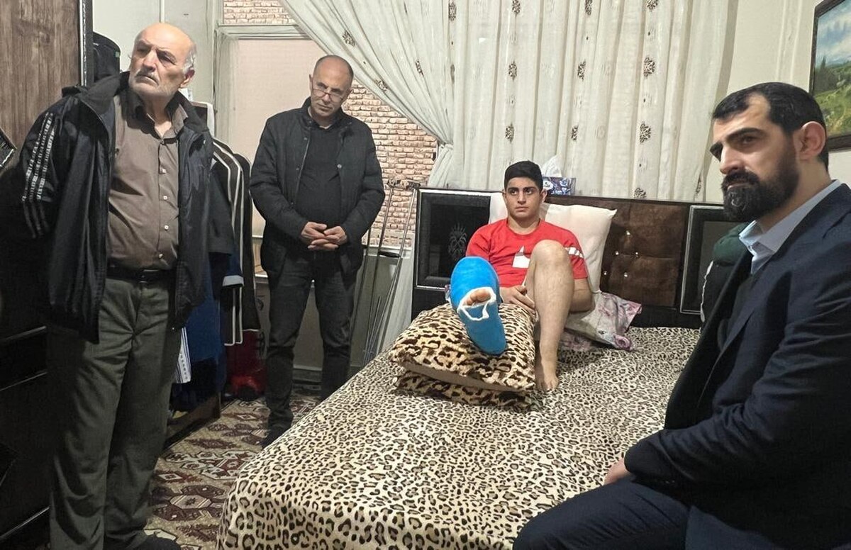 عیادت رئیس فدراسیون بسکتبال از بسکتبالیست سانحه دیده