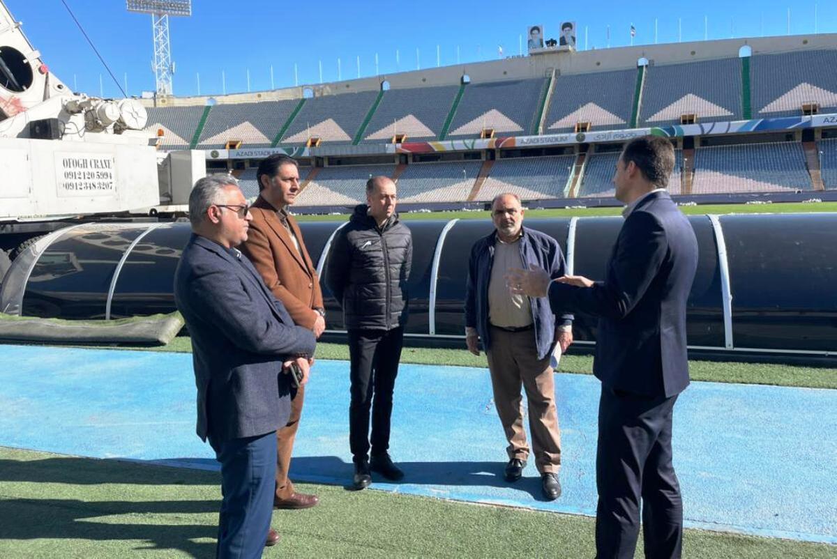 بازدید و ممیزی مدیر مجوز باشگاهی فدراسیون از ورزشگاه آزادی