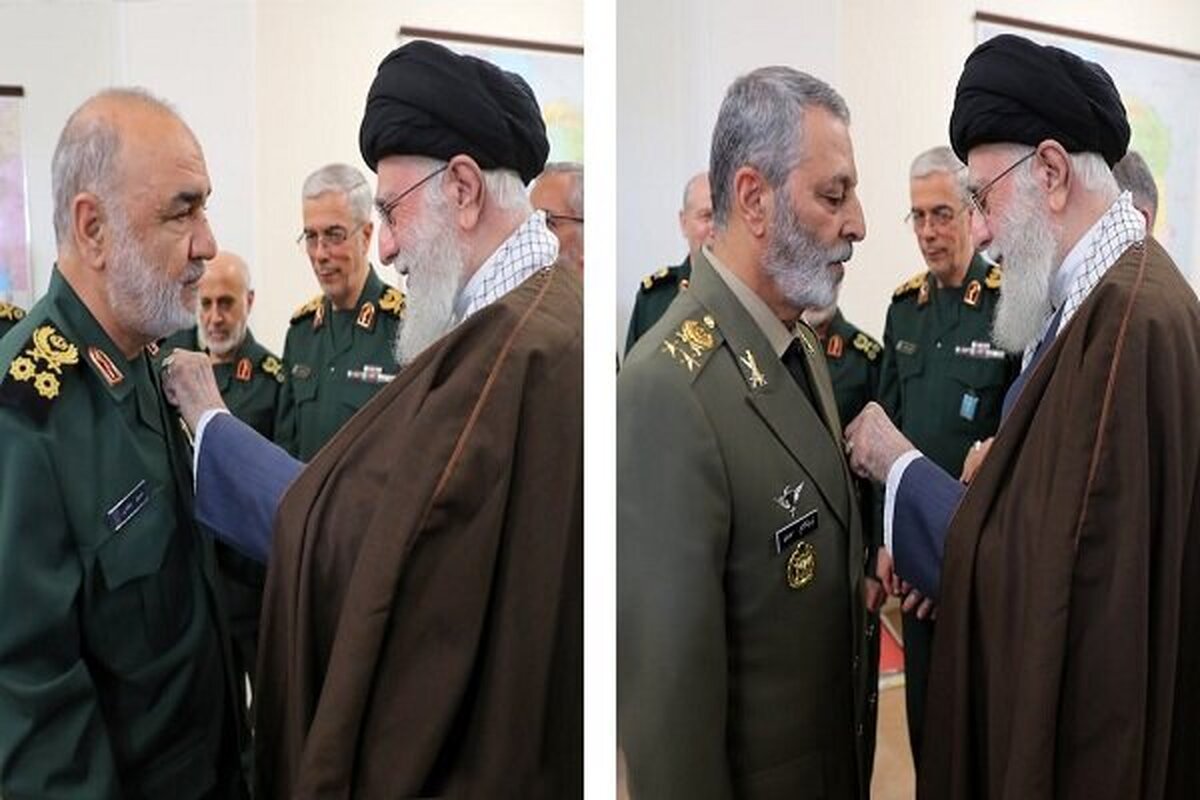 فرماندهان کل ارتش و سپاه مفتخر به دریافت نشان «فتح» شدند