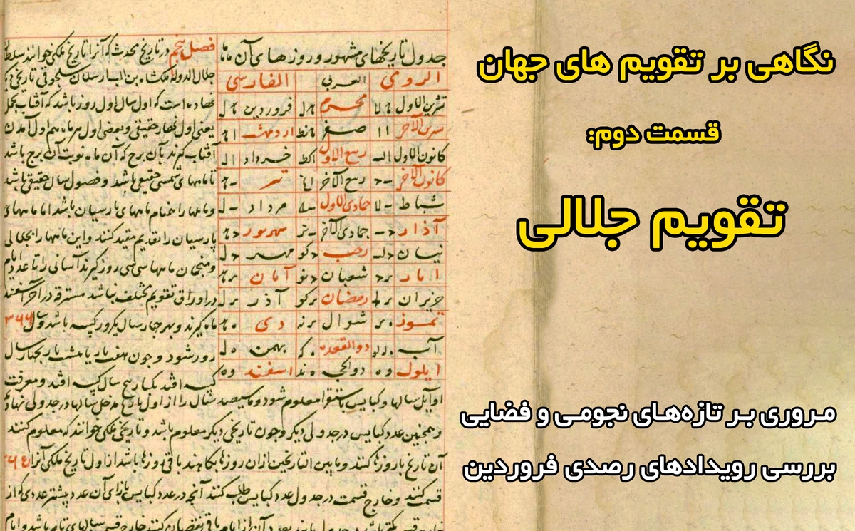 نگاهی به تقویم جلالی در باشگاه نجوم آیاز تبریز