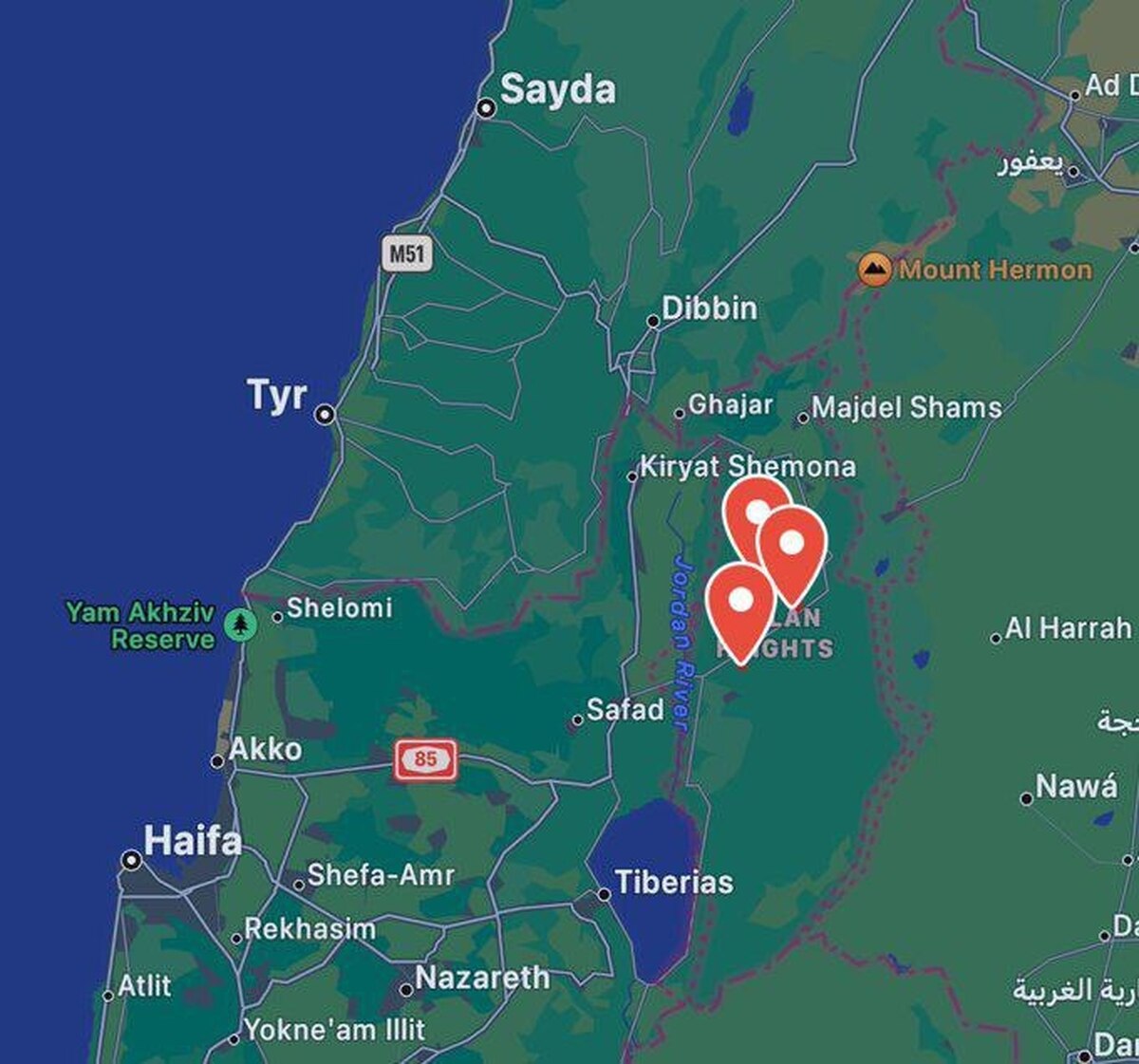 هدف قرار دادن مقر نظامیان اسرائیل در جولان توسط حزب الله اردن به فلسطینیها آذوقه رساند + فیلم