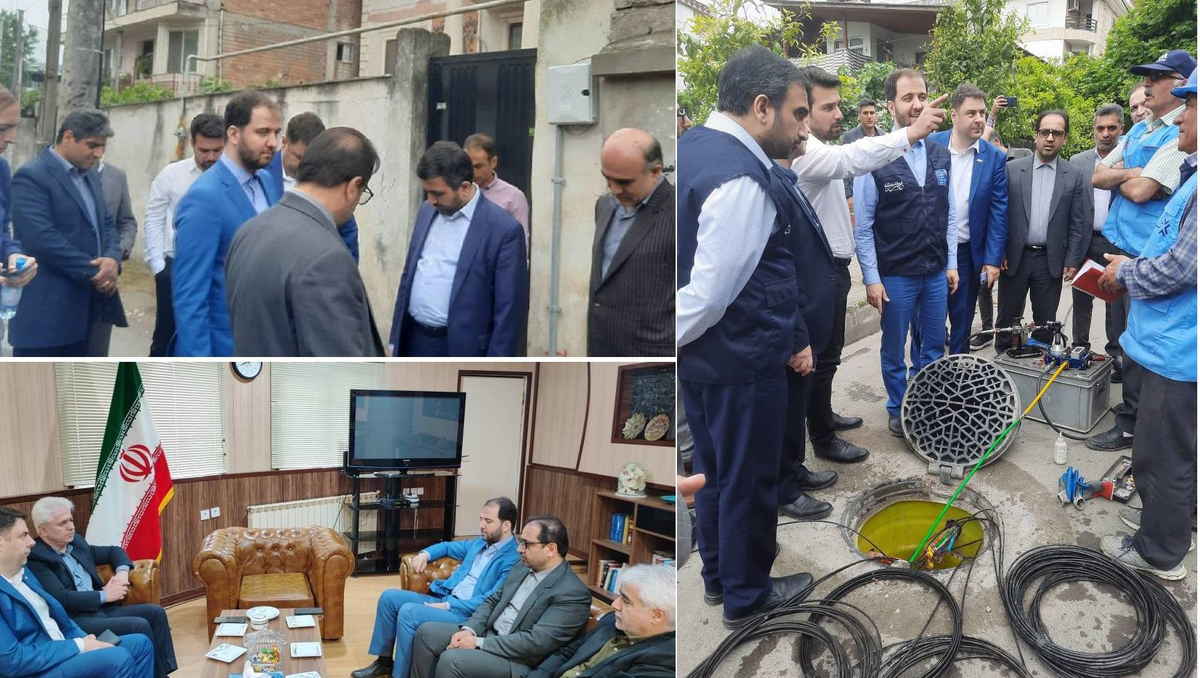 پوشش ۱۰۰ درصدی فیبر نوری در شهر چالوس