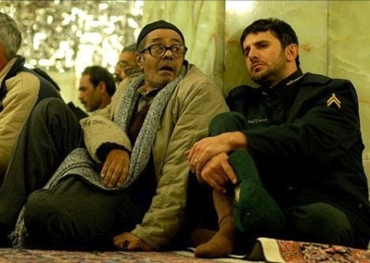 وداع عجیب خسرو شکیبایی در حرم امام رضا (ع) + فیلم