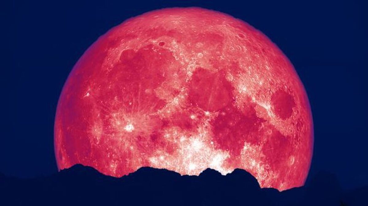 امشب ابرماه توت فرنگی را در آسمان تماشا کنید