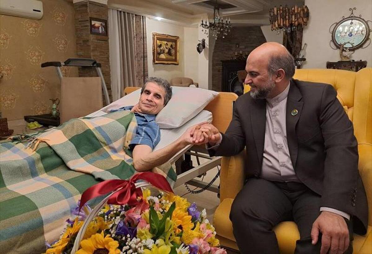 عیادت مدیرعامل صندوق اعتباری هنر از صدابردار مطرح سینمای ایران