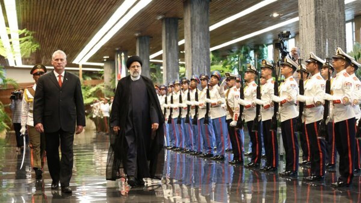 رئیسجمهور کوبا از رئیسی استقبال کرد