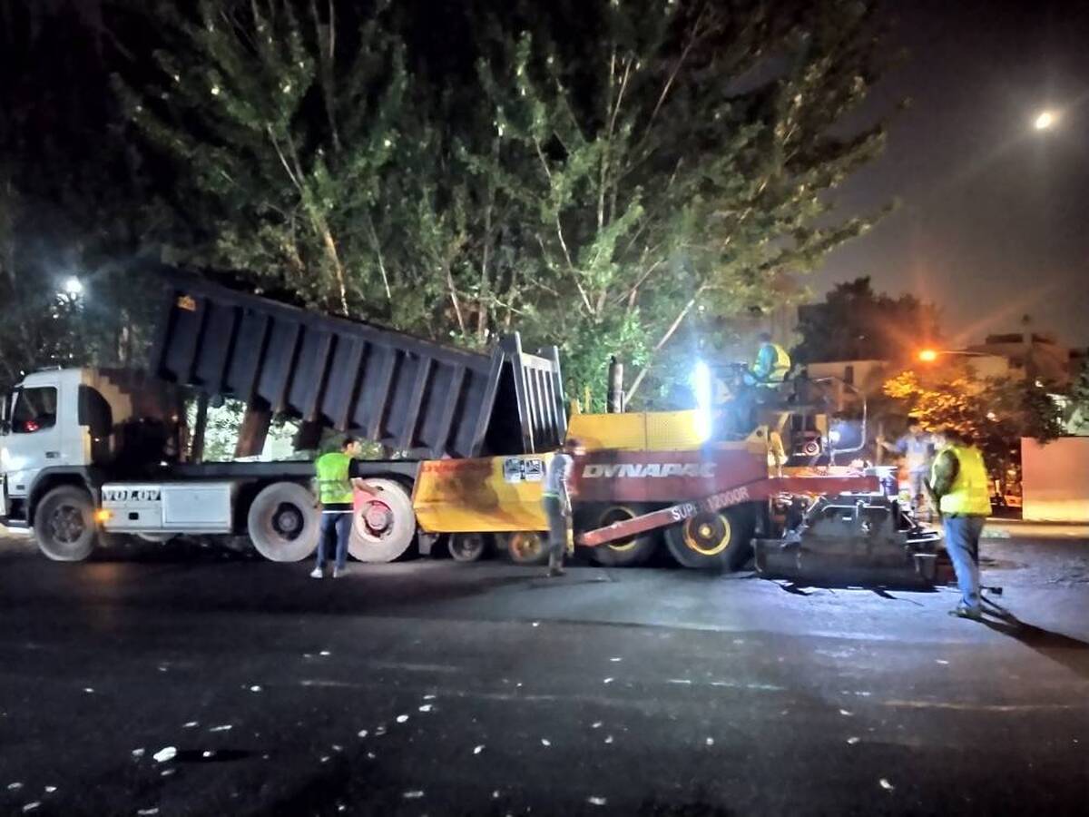 اجرای ۶۷ هزار مترمربع روکش آسفالت در بزرگراه شهید چمران