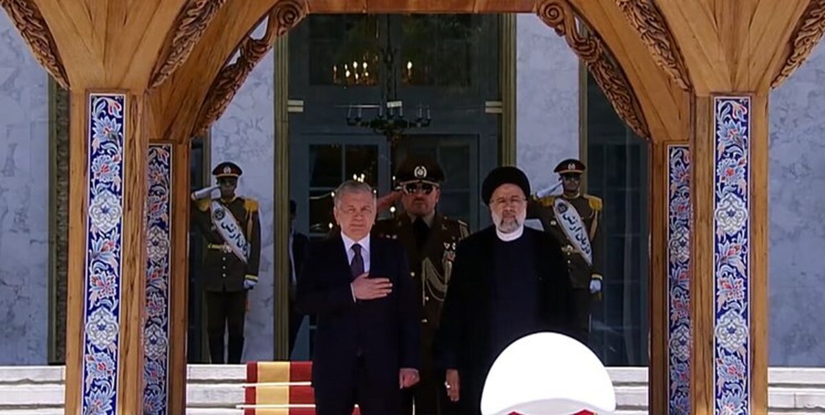 رئیسی از همتای ازبکستانی خود استقبال کرد