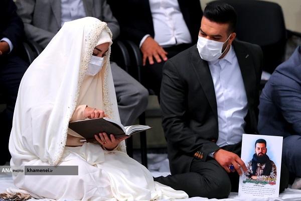 قرائت خطبه عقد خواهر شهید مدافع حرم &laquo;مجیدقربانخانی&raquo; توسط رهبر انقلاب
