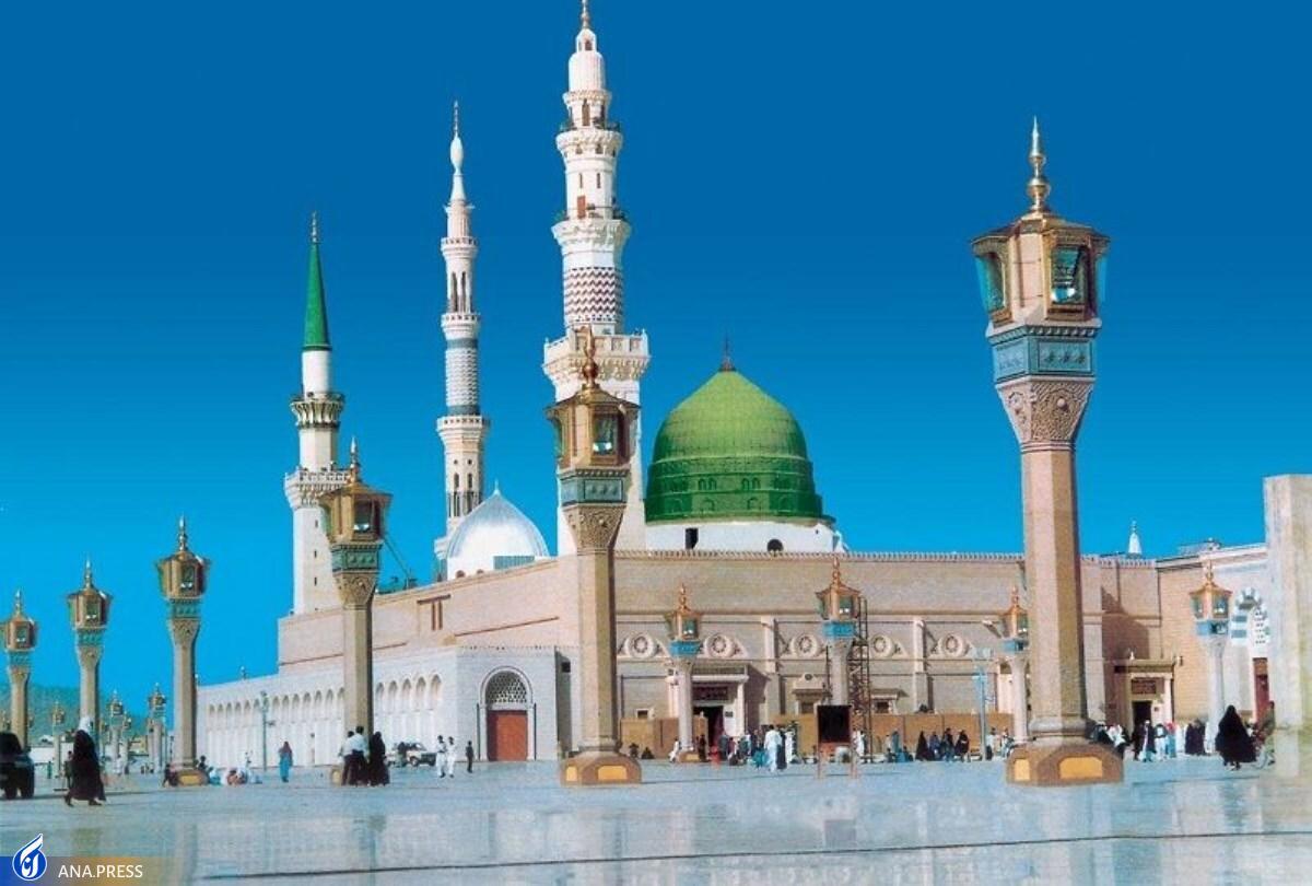 مدینه منوره بارانی شد+ فیلم