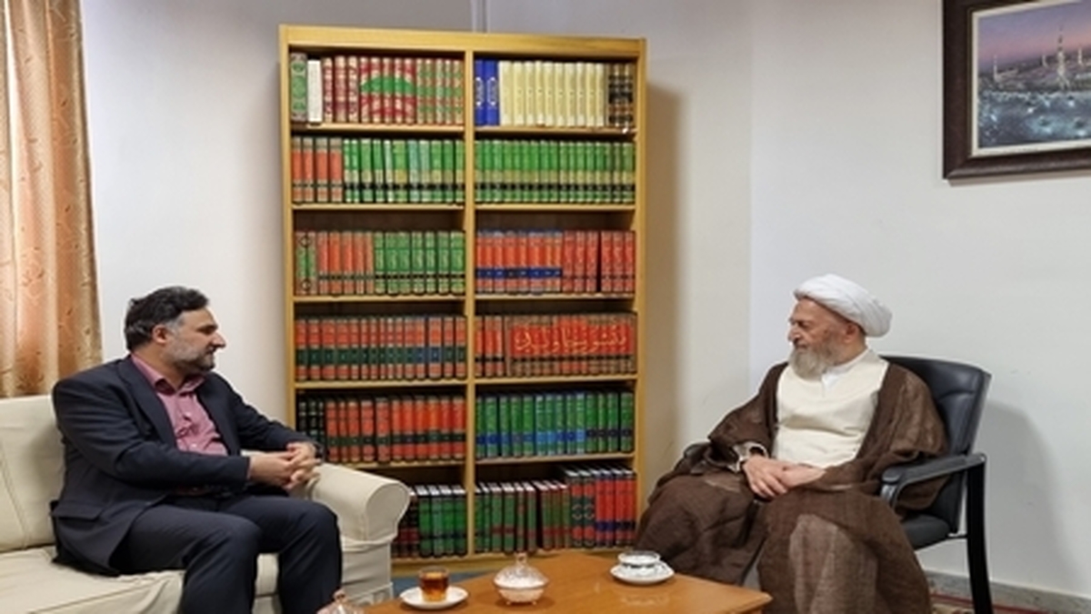 دیدار معاون علمی و فناوری رئیس جمهور با آیت‌الله العظمی سبحانی