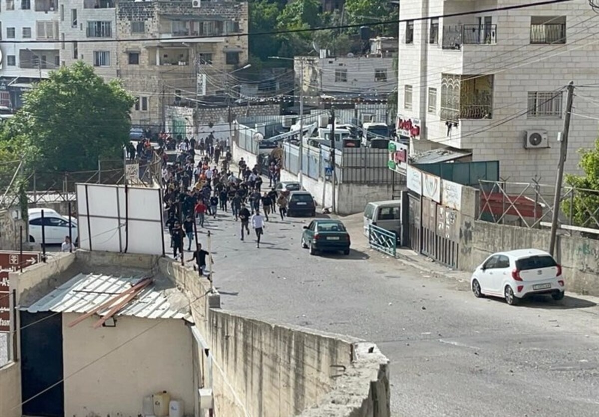 درگیری مبارزان فلسطینی با اشغالگران در نابلس