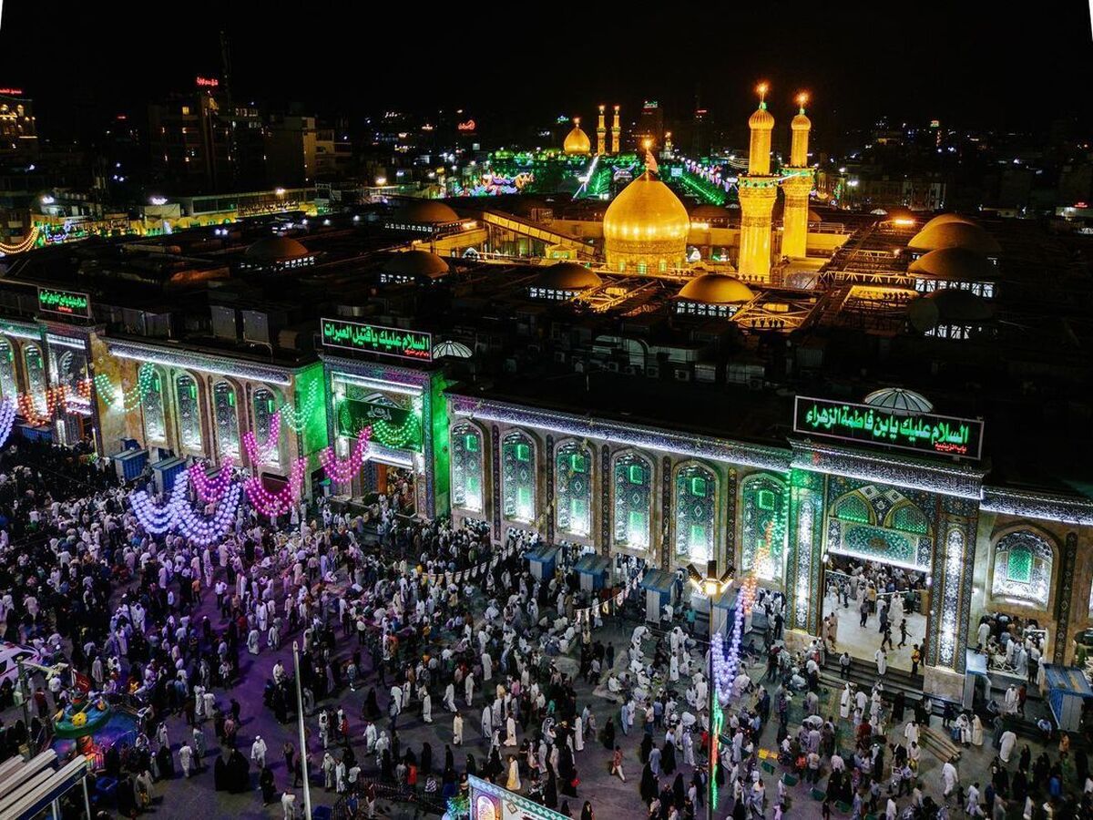 کربلا در جشن غدیر تشرف یک میلیون زائر به زیارت امام حسین (ع)+فیلم