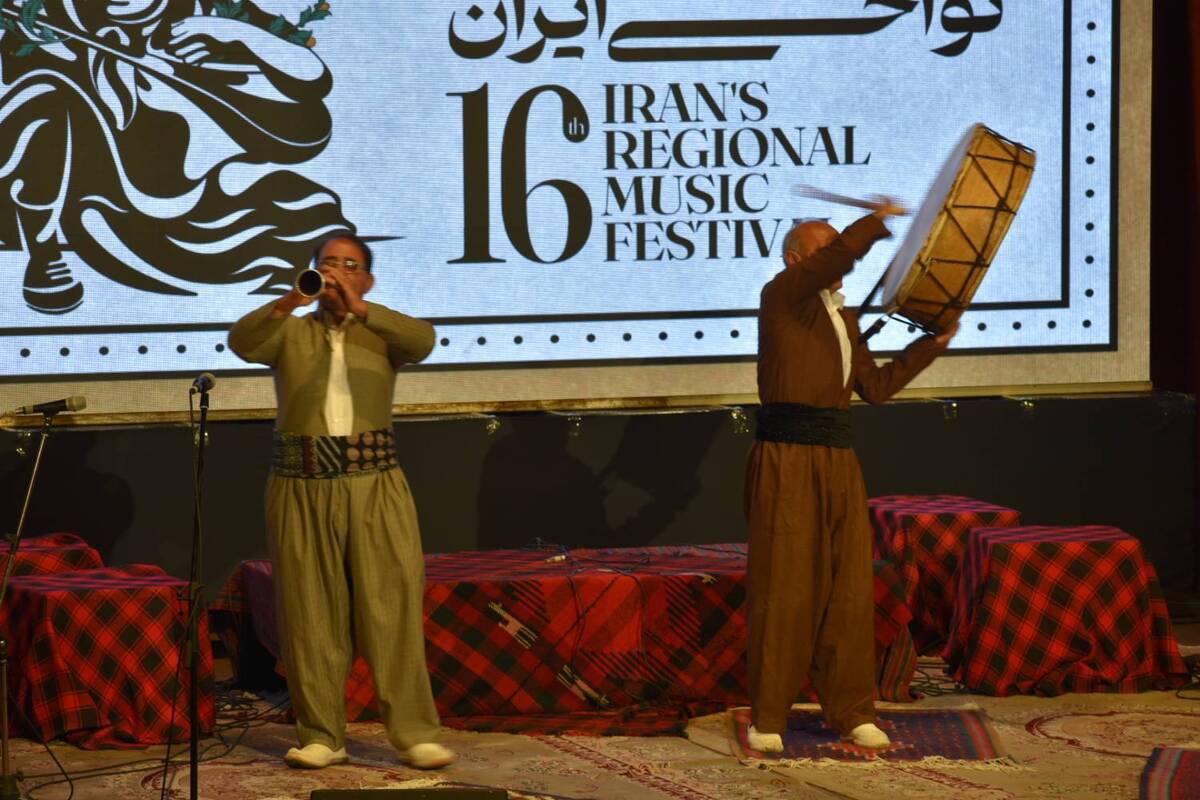 آواز کردی پیشکسوتان حسن ختام جشنواره چهارم موسیقی نواحی
