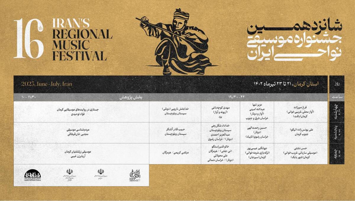 جشنواره موسیقی نواحی به کرمان رسید
