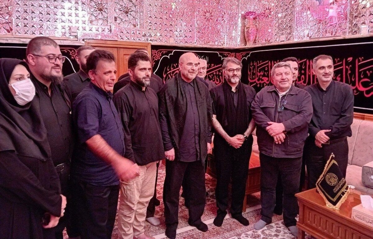 حضور قالیباف و مدیران رسانه‌ای کشور در نجف اشرف