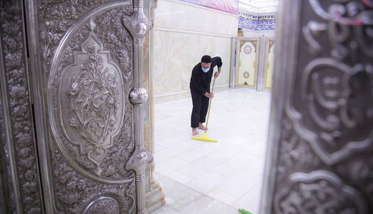 ضریح حرم امام حسین (ع) شست‌وشو شد+ فیلم