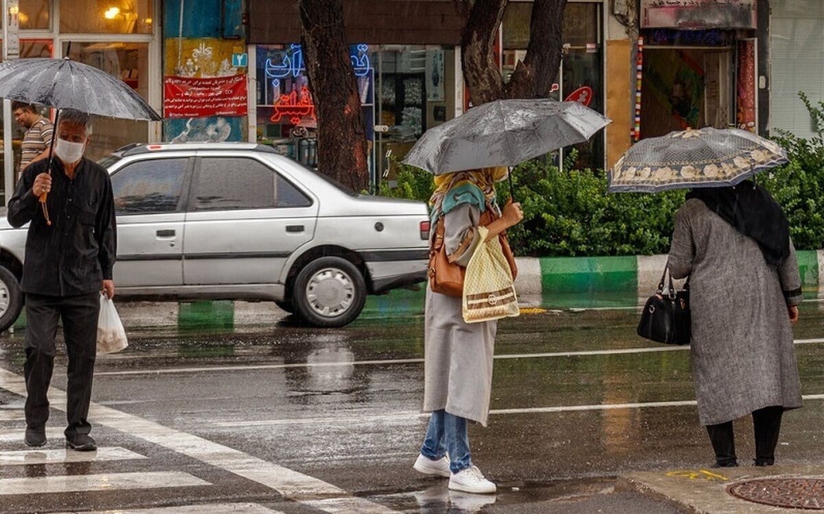 احتمال بارش باران در استانهای شمالی