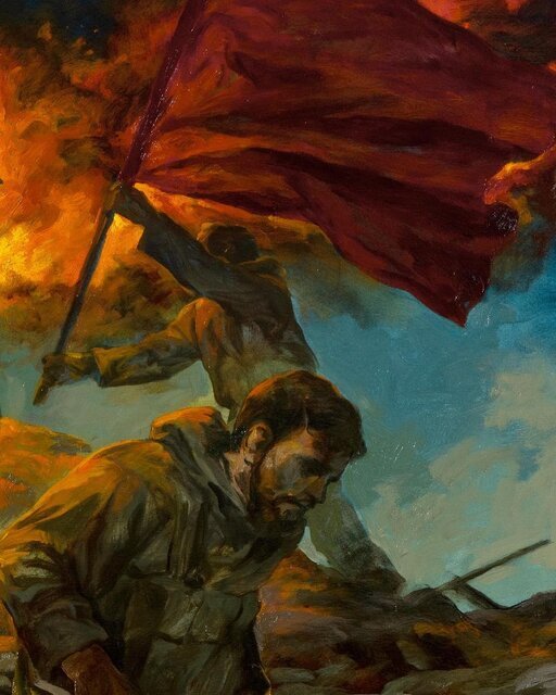 یادآوری یک حماسه در نقاشی روحالامین یادآوری یک حماسه در نقاشی روحالامین