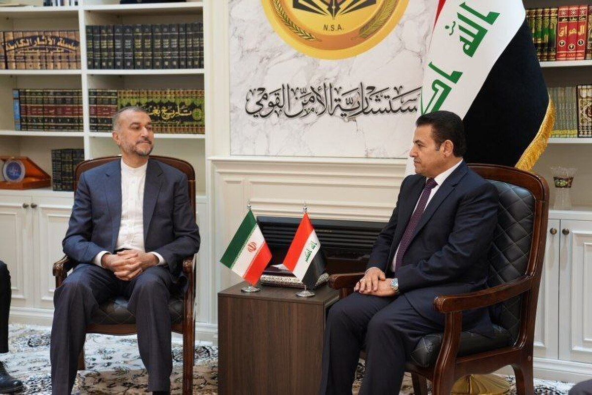 امیرعبداللهیان مورد استقبال رسمی مسئولان عراقی قرار گرفت