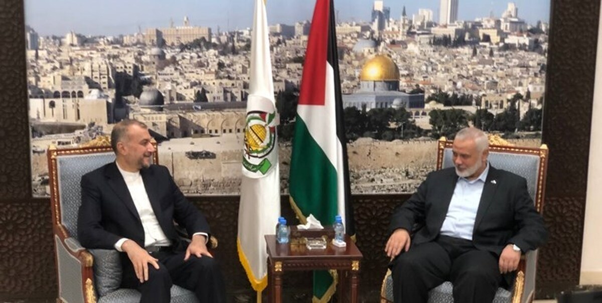 امیرعبداللهیان در دیدار با هنیه: طوفان الاقصی نشان داد فلسطین زنده است