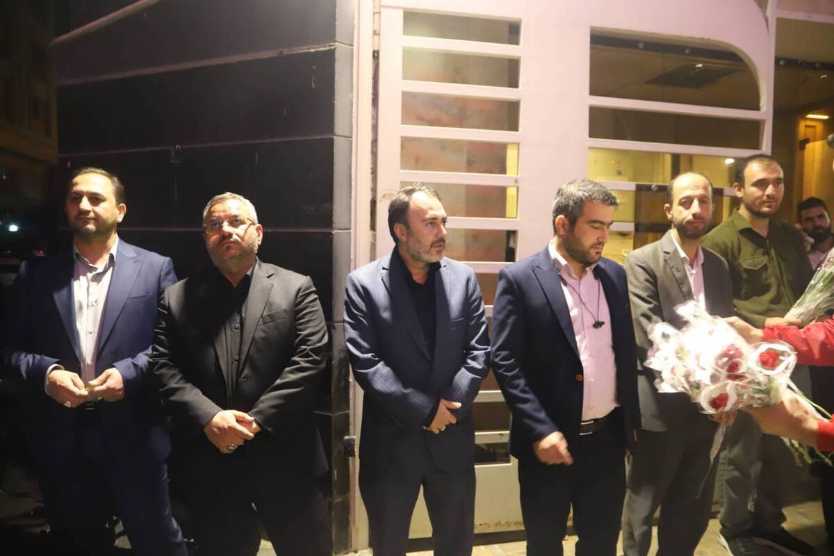 مراسم نمادین ادای احترام به شهدای بیمارستان المعمدانی غزه
