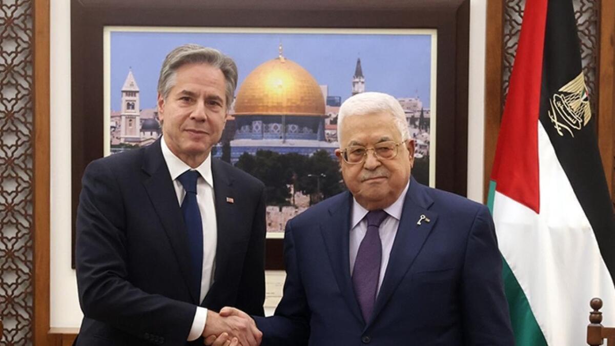 وزیر خارجه آمریکا با محمود عباس دیدار کرد
