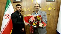 تجلیل از مدال‌آوران نوزدهمین دوره بازی‌های آسیایی در دانشگاه آزاد بجنورد