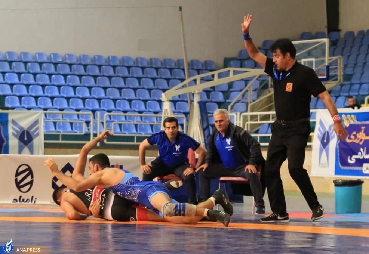 صعود تیم دانشگاه آزاد مازندران به نیمهنهایی لیگ برتر کشتی کشور