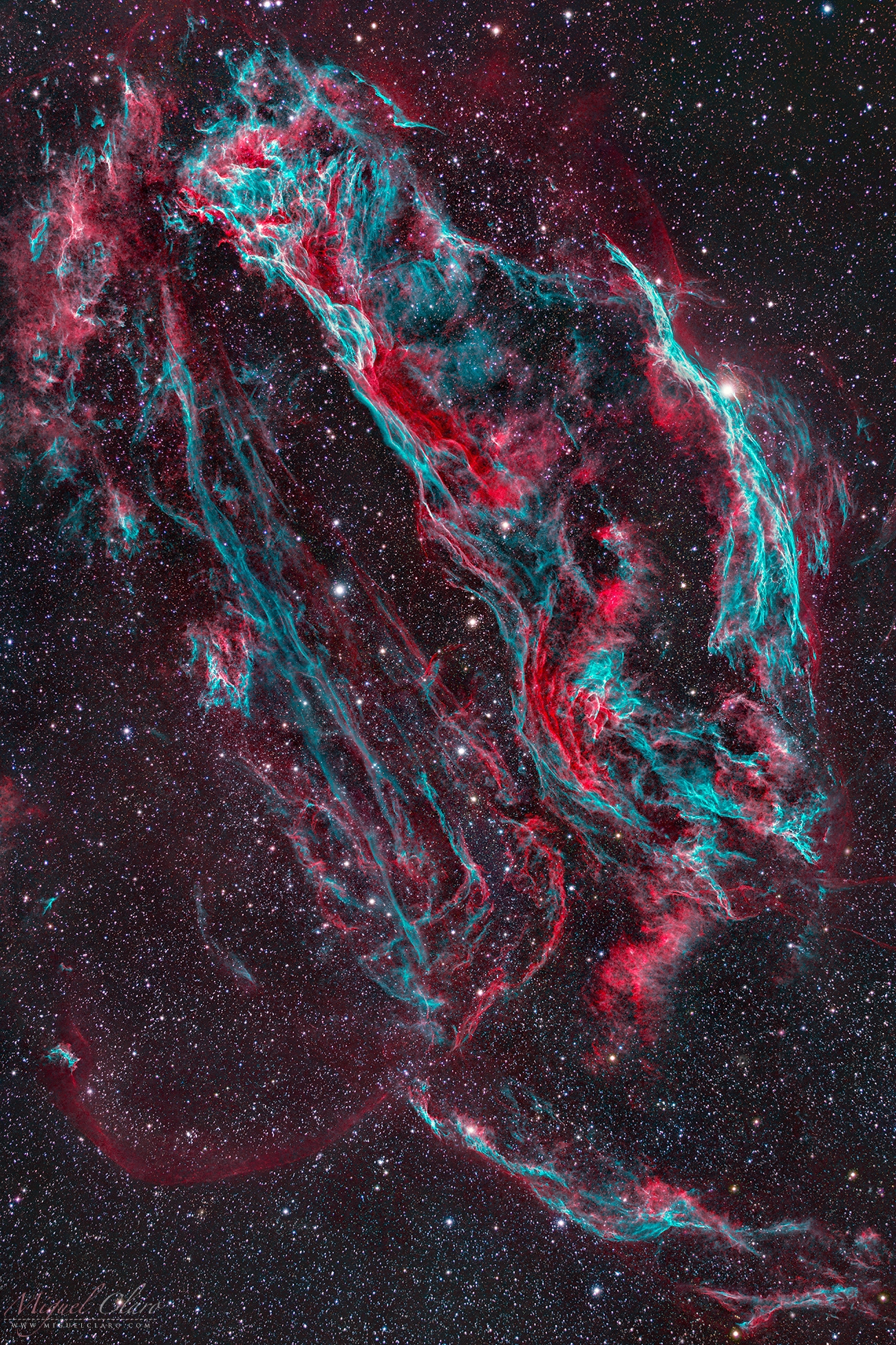 تصویری خیره&zwnj;کننده از سحابی پرده