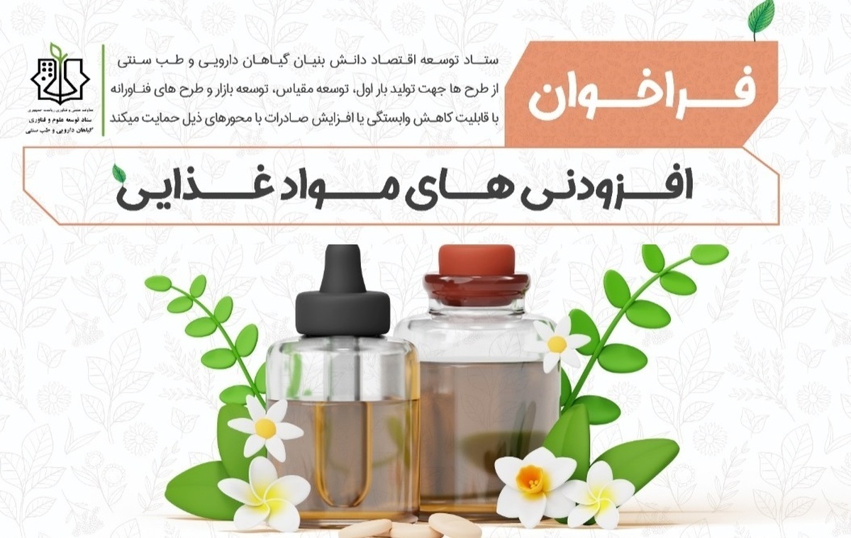 طرحهای فناورانه حوزه افزودنیهای مواد غذایی حمایت میشوند