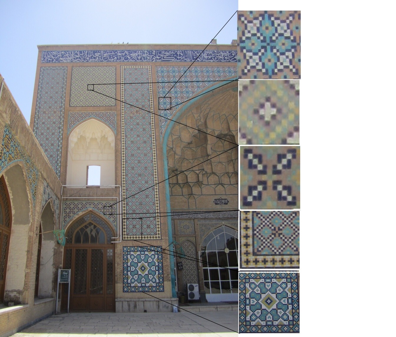 بررسی ارتباط بین نقش و معنا در تزیینات کاشی کاری ایوان جنوبی مسجد جامع قم بررسی ارتباط بین نقش و معنا در تزیینات کاشی کاری ایوان جنوبی مسجد جامع قم