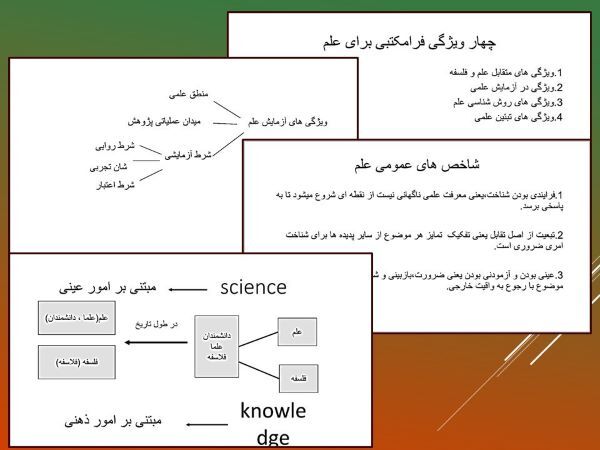 چیستی علم و تقسیمبندیهای موجود درباره تاریخ آغاز آن چیستی علم و تقسیمبندیهای موجود درباره تاریخ آغاز آن