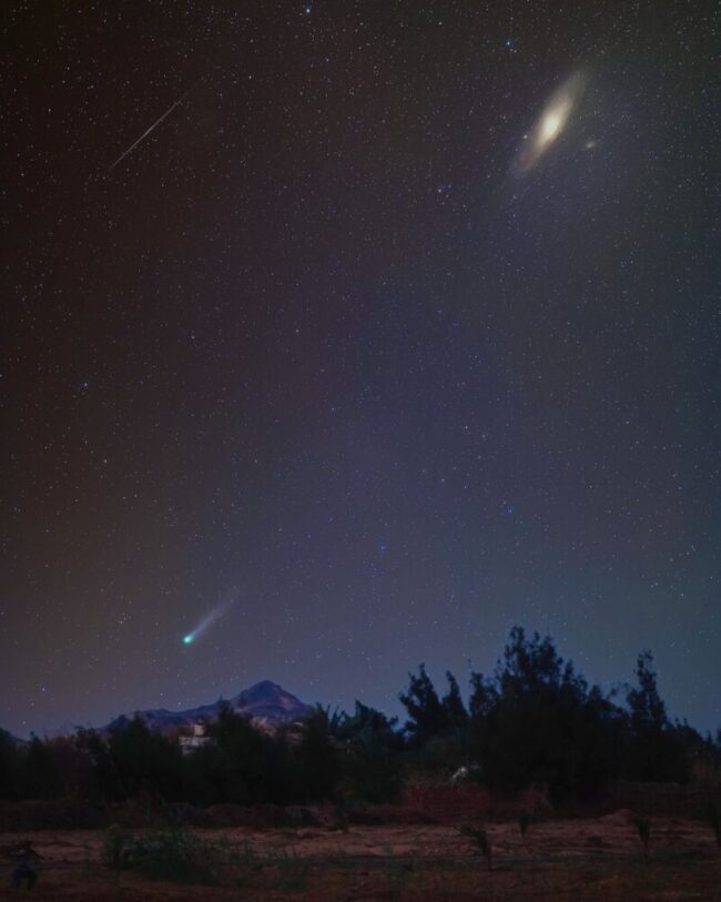 دنباله&zwnj;دار شیطان، مهمان آسمان بهاری