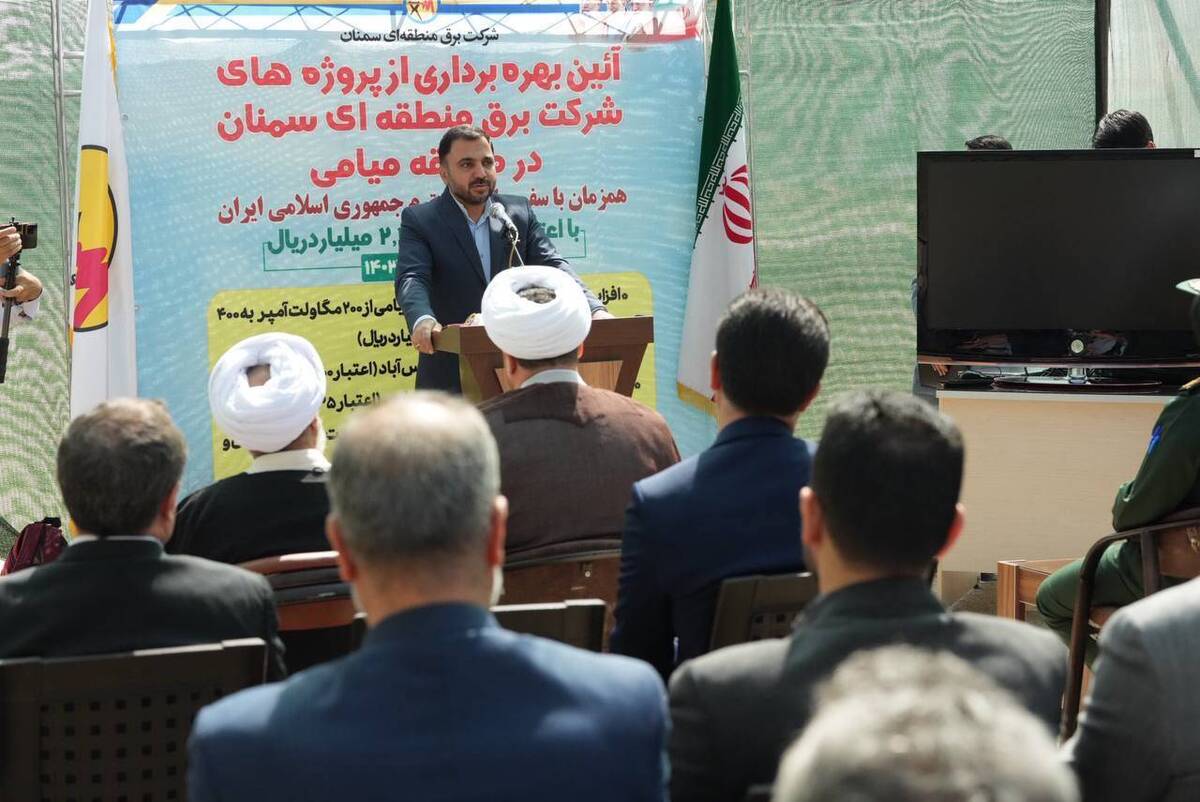 بهره برداری از پروژههای عمرانی و آغاز عملیات فیبر نوری شهرستان میامی