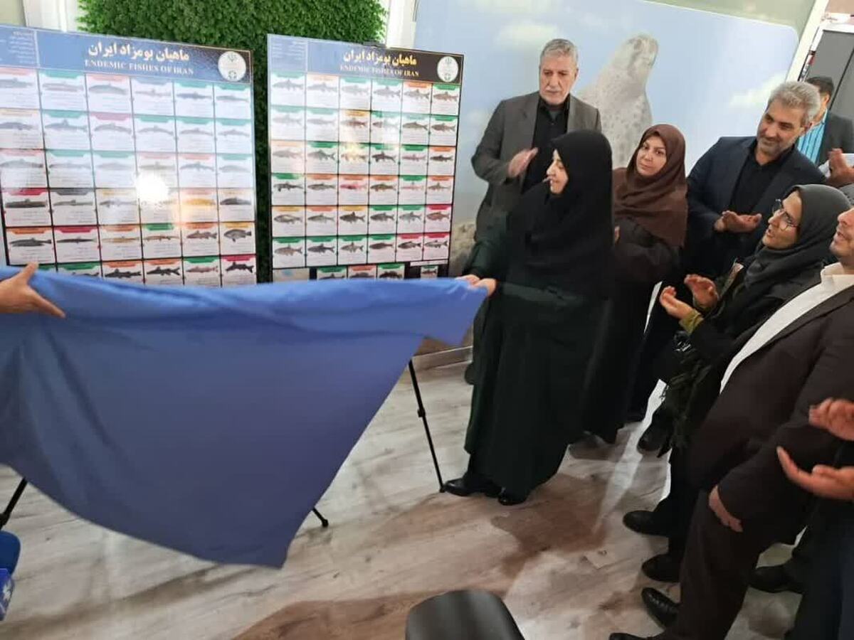رونمایی از پوستر «ماهیان بومزاد ایران» در بیست و دومین نمایشگاه محیطزیست