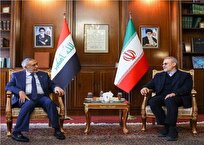 دیدار علی لاریجانی با رئیس مجلس عراق