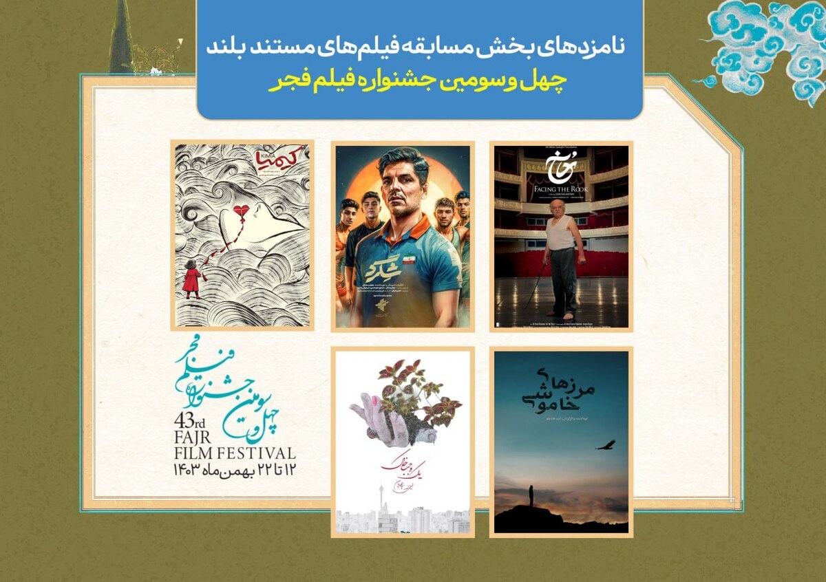 نامزدهای بخش مسابقه مستند سینمایی چهل و سومین جشنواره فیلم اعلام شد